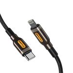 AWEI CL-125L TYPE-C / USB-C a 8 pin Cavo dati di ricarica rapida, lunghezza: 1M (nero)