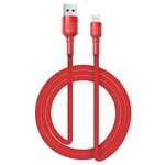 Cavo di ricarica USB da 8 pin 5A Bellezza, lunghezza del cavo: 1 m (rosso)