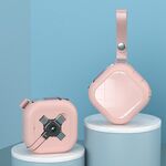 3 su 1 da USB a 8 pin + micro USB + USB-C / Type-C CARICO telescopico con supporto per telefono cellulare (rosa)