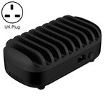 ORICO DUK-10P-DX 120W 5V 2.4A 10 Porte USB Station di ricarica, Plug UK (Black)