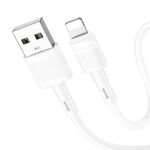 Hoco X83 2.4A USB a 8 Pin Victory Cavo Dati di Ricarica，Lunghezza：1m (Bianco)