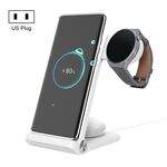 Caricabatterie wireless NILLKIN NKT12 3 in 1 con caricabatterie per orologio Huawei, tipo di spina: spina americana (bianco)