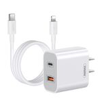 REMAX RP-U68 20W USB + USB-C/Type-C Set di caricabatterie rapido a doppia interfaccia, specifica: spina CN (bianca)