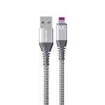 WEKOME WDC-169I Raython Series 6A USB a 8 pin Cavo dati di ricarica rapida Lunghezza: 1 m (Argento)