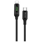 awei CL-123L 1 m USB-C / Type-C a display digitale a 8 pin Cavo di ricarica rapida per dati