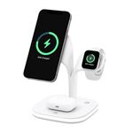SoulBytes YM-UD22 Caricabatterie wireless magnetico 5 in 1 da 15 W con funzione di supporto (bianco)