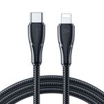 JOYROOM Cavo dati di ricarica rapida serie Surpass da 20 W tipo C a 8 pin, lunghezza: 0,25 m (nero)
