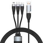 ADC-008 100W USB/Tipo-C a Tipo-C + 8 pin + Micro USB Due o tre Cavo dati di ricarica rapida completamente compatibile, lunghezza: 2 m