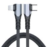 ADC-009 Cavo dati da 20 W USB-C/Type-C a doppio gomito a 8 pin, lunghezza: 1 m