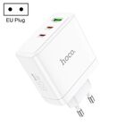 Hoco N30 Glory PD 65W USB + Caricabatterie a ricarica rapida doppia interfaccia USB-C/tipo-C, spina europea (bianco)
