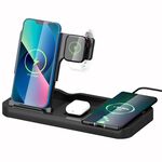 Caricabatterie wireless per telefono OW-02 15W 4 in 1 (nero)
