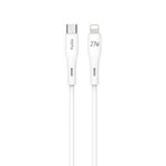 TOTU BPD-013 Cavo dati per ricarica rapida in silicone da tipo C a 8 pin serie Skin Sense, lunghezza: 1 m (bianco)