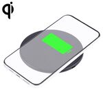 Caricabatterie wireless in plastica rotonda con motivo a plaid 10W Qi (nero)