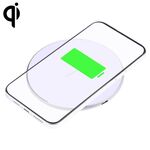 Caricabatterie wireless in metallo rotondo con motivo a plaid 10W QI (bianco)
