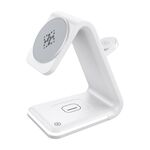 Caricabatterie verticale wireless magnetico B17 3 in 1 (bianco)