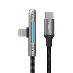 ROCK RCB0811 M3 20W USB-C/Type-C a 8 pin in lega di zinco Cavo dati di gioco mobile a ricarica rapida, lunghezza: 1 m