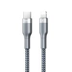 REMAX RC-009i 1m 2.22A USB-C / Type-C a 8 pin 20W PD Cavo dati di ricarica rapida (argento)