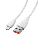 Ivone CA87 USB a 8 Pin TPE Cavo di carica veloce della carica rapida, lunghezza del cavo: 1m (bianco)