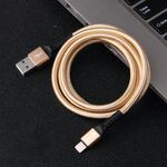 Ivone Ca89 2.1A USB a 8 Pin treccia Cavo di pagamento veloce Cavo di pagamento, lunghezza del cavo: 1m (oro)
