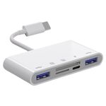 NK-1032TC Adattatore 5 in 1 da USB-C maschio a SD / TF / 2xUSB / tipo-C femmina