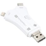 NK-908 4 in 1 I-flash Scheda TF Scheda TF / Lettore di schede SD per 8 Pin + USB-C / Type-C + Micro USB + dispositivi USB
