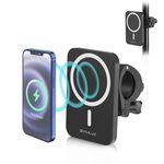 PULUZ 15W Magsafe Magnetic Qi Caricabatterie wireless Titolare del telefono (nero)