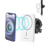 PULUZ 15W Magsafe Magnetic Qi Caricabatterie wireless Titolare telefono (bianco)