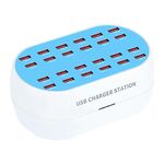 830-24 180W 24 porte USB Multifunzione STAMPARE SMART STAZIONE AC100-240V, Plug US (White)