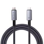 Cavo video da 10 Gbps 8K USB-C/Type-C a USB-C/Type-C compatibile con USB 3.2, lunghezza: 1 m (nero)