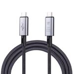 Cavo video da 40 Gbps 8K USB-C/Type-C a USB-C/Type-C compatibile con USB 4, lunghezza: 1 m (nero)