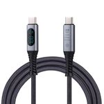 Cavo video digitale da 10 Gbps 8K da USB-C/Type-C a USB-C/Type-C compatibile con USB 3.2, lunghezza: 1 m (nero)
