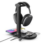 B-15A 4 in 1 Caricabatterie auricolare per cuffie per smartphone e IWatch e AirPods