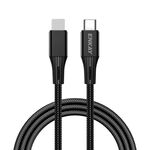 Enkay PD 20W 3A USB-C / Type-C a 8 pin Ricarica rapida Cavo intrecciato intrecciato in nylon, Lunghezza: 1M (nero)