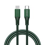 Enkay PD 20W 3A USB-C / Type-C a 8 pin Ricarica rapida Cavo intrecciato intrecciato in nylon, Lunghezza: 1M (verde)