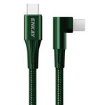 ENKAY PD 20W 3A USB-C / TYPE-C a 8 pin Genzoni a carico rapido Cavo intrecciato di nylon, lunghezza: 2m (verde)