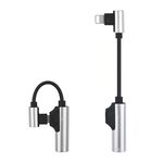 Enkay ENK-AT109 Maschio da 8 pin a doppio cavo di trasferimento dei dati dell'adattatore da 8 pin (argento)