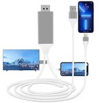 Cavo adattatore da 2 m 1080P da 8 pin a HDMI, compatibile con adattatore da iPhone a HDMI (bianco)