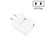 PD11 Mini caricatore rapido USB-C / Type-C 20W a porta singola PD3.0 per serie iPhone / iPad, spina americana (bianco)