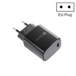 PD11 Mini Single Port PD3.0 USB-C / Type-C Caricabatterie rapido da 20 W per serie iPhone / iPad, spina europea (nero)