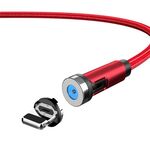 Spina antipolvere CC56 Cavo magnetico rotante, Lunghezza cavo: 2 m, Stile: Testa a 8 pin (rosso)