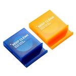 2 Imposta la scatola di immagazzinaggio dei dati del telefono cellulare portatile (arancione + blu)