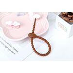 20 PCS Silicone Data Cable Storage Strap Strap Cable Organizer (Brown)