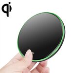 Caricabatterie wireless ultrasottile a specchio in metallo da 20W QI (nero)