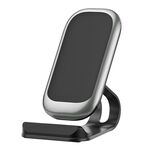 Caricabatterie wireless Desktop multifunzionale Z01 15W con funzione stand, specifiche: MCU (argento)