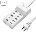 USB Caricatore multi-porto cellulare Caricamento rapido Adattatore Fast Adapter 10 Interfaccia USA