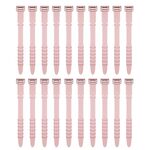 3 set 20 pezzi/set avvolgicavo in silicone a spina di pesce, avvolgicavo, colore: rosa