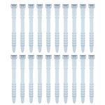 3 set 20 pezzi/set avvolgicavo in silicone a spina di pesce, avvolgicavo, colore: bianco ghiaccio
