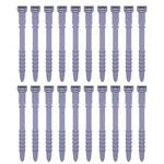 3 set 20 pezzi/set avvolgicavo in silicone a spina di pesce, avvolgicavo, colore: viola