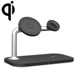 Caricabatterie wireless magnetico 3 in 1 per iPhone12/13 e iWatch e AirPods (nero)
