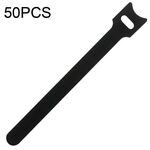 50 pacchetti di organizer per cavi dati autoadesivi a forma di T 12 x 150 mm nero